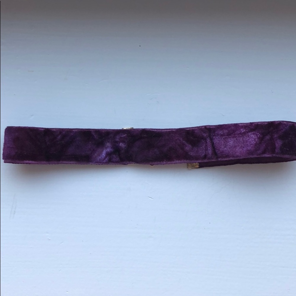 Purple Velvet gold Chocker